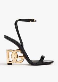 Сандалии Dolce&amp;Gabbana DG Patent Leather, черный