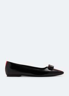 Балетки Ferragamo Vara Bow, черный