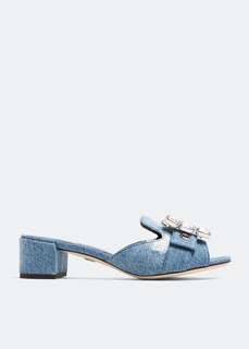 Сандалии Dolce&amp;Gabbana Patchwork Denim, синий