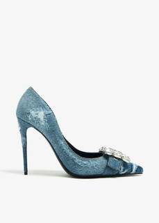 Туфли Dolce&amp;Gabbana Patchwork Denim, синий