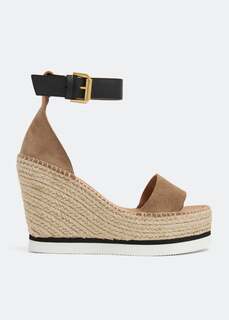 Сандалии See By Chloé Glyn Wedge Espadrille, коричневый