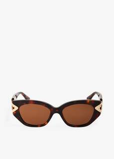 Солнцезащитные очки Karen Wazen Lily, коричневый