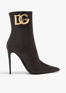 Ботинки Dolce&amp;Gabbana Calfskin Ankle, коричневый