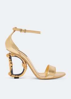 Сандалии Dolce&amp;Gabbana Baroque DG, золотой