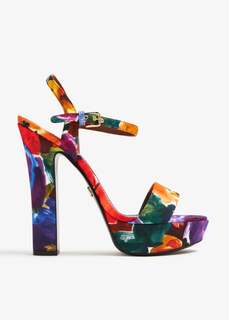 Сандалии Dolce&amp;Gabbana Printed Platform, разноцветный