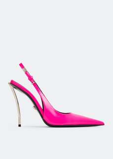 Туфли Versace Pin-Point Slingback, розовый