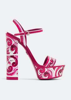 Сандалии Dolce&amp;Gabbana Printed Platform, рисунок