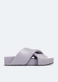 Сандалии Jil Sander Padded Slide, фиолетовый