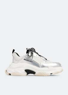 Кроссовки Balenciaga Triple S, серебряный