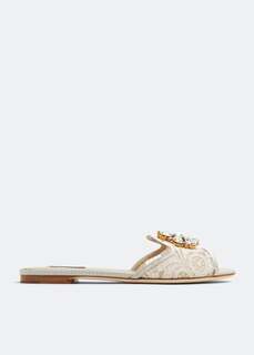Сандалии Dolce&amp;Gabbana Lace Flat, белый