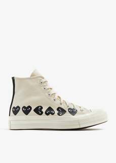 Кроссовки Comme Des Garçons PLAY X Converse Multi Heart, белый