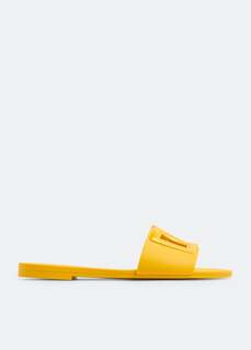 Шлепанцы Dolce&amp;Gabbana DG Logo Rubber, желтый