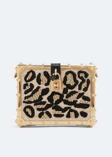 Клатч Dolce&amp;Gabbana Satin Dolce Box , животный принт