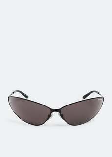 Солнцезащитные очки Balenciaga Razor Cat, черный