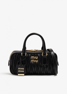 Сумка Miu Miu Arcadie Matelassé Leather, черный