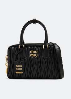 Сумка Miu Miu Matelassé Nappa Leather Top-Handle, черный