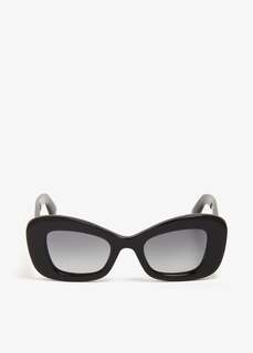 Солнцезащитные очки Alexander Mcqueen Bold Cat-Eye, черный