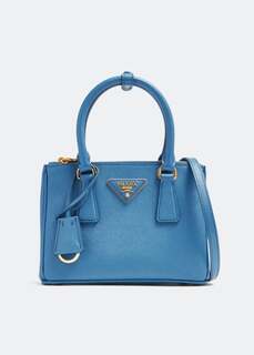 Сумка Prada Galleria Leather Mini, синий