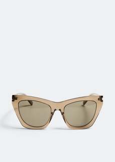 Солнцезащитные очки Saint Laurent SL 214 Kate, коричневый