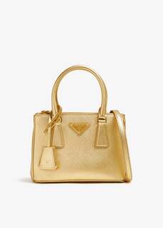 Сумка Prada Galleria Mini Leather, золотой