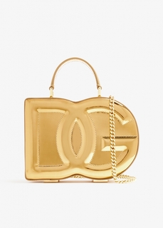 Сумка Dolce&amp;Gabbana DG Logo Box Handbag, золотой