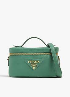 Сумка Prada Leather Mini-Bag, зеленый