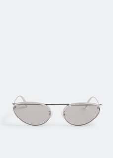 Солнцезащитные очки Alexander Mcqueen Piercing, серый
