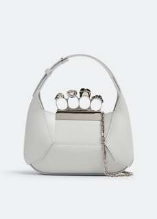 Сумка Alexander Mcqueen Jewelled Mini Hobo, серый