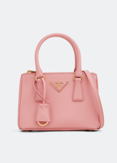 Сумка Prada Galleria Leather Micro, розовый