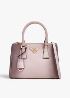 Сумка Prada Galleria Ombré Small Leather, розовый
