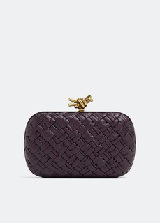 Клатч Bottega Veneta Knot Minaudiere, фиолетовый