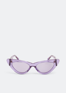 Солнцезащитные очки Linda Farrow X The Attico Dora, фиолетовый