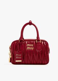 Сумка Miu Miu Matelassé Leather Top-Handle, красный