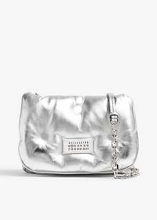 Сумка Maison Margiela Glam Slam Small Flap, серебряный