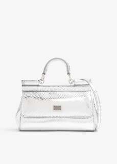 Сумка Dolce&amp;Gabbana Small Sicily Handbag, серебряный