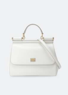 Сумка Dolce&amp;Gabbana Sicily Dauphine Medium Handbag, белый