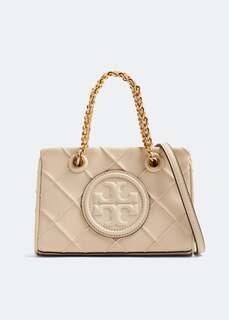 Сумка-тоут Tory Burch Fleming Soft Chain Mini, белый