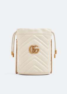 Сумка Gucci GG Marmont Mini Bucket, белый