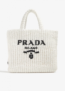 Сумка-тоут Prada Small Crochet, белый