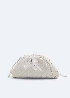 Клатч Bottega Veneta Mini Pouch, белый