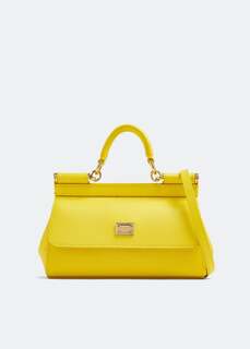 Сумка Dolce&amp;Gabbana Small Sicily Handbag, желтый