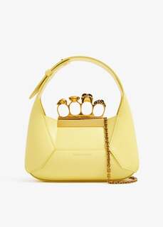 Сумка Alexander Mcqueen Jewelled Mini Hobo, желтый