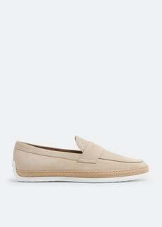 Лоферы Tod&apos;S Suede Slip-On, бежевый Tod’S