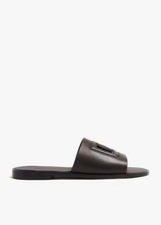 Сандалии Dolce&amp;Gabbana Calfskin Slide, коричневый