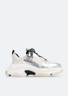 Кроссовки Balenciaga Triple S, серебряный