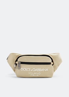 Поясная сумка Dolce&amp;Gabbana Small Logo Nylon, бежевый