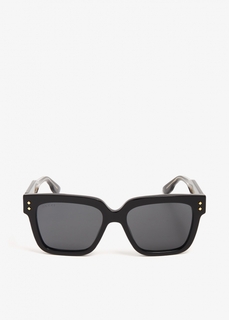 Солнцезащитные очки Gucci Rectangular-Frame, черный