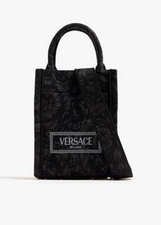 Сумка-тоут Versace Barocco Athena Mini, черный