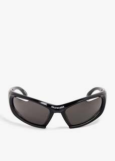 Солнцезащитные очки Balenciaga Dynamo Rectangle, черный