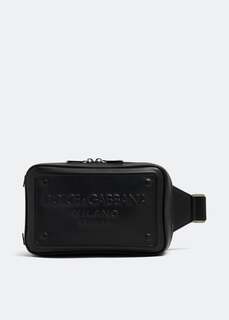 Поясная сумка Dolce&amp;Gabbana Raised Logo, черный